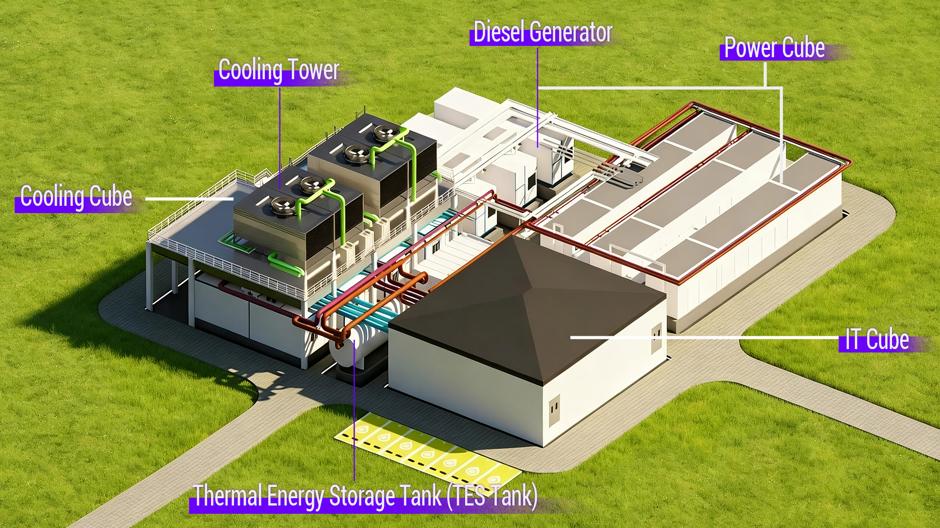 Vollständig vorgefertigte Rechenzentrumslösung im Gigawatt-Maßstab von KAYTUS Vollständig vorgefertigte Rechenzentrumslösung im Gigawatt-Maßstab von KAYTUS